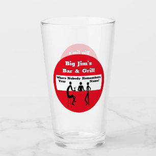 Personalisiert, wo sich niemand an Ihren Namen eri Glas