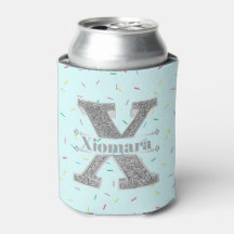 Personalisiert X Initial Silver Monogram Ihr Name