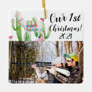 Personalisiert XMAS Ornament Boho Llama Bohemisch 