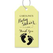Personalisiert YELLOW Baby Feet BOY MIRL Baby Show