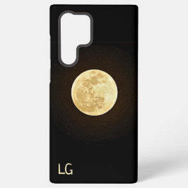 Personalisiert Yellow Moon Samsung Case Galaxy Hülle