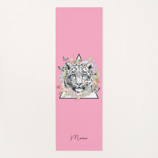 Personalisiert Yoga Mat Individuelle Name White Ti Yogamatte