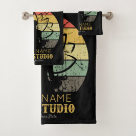 Personalisiert Yoga Studio Fitness Instructor Guru Badhandtuch Set