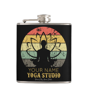 Personalisiert Yoga Studio Fitness Instructor Guru Flachmann