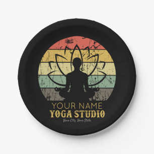 Personalisiert Yoga Studio Fitness Instructor Guru Pappteller