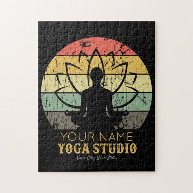 Personalisiert Yoga Studio Fitness Instructor Guru Puzzle (Vertikal)