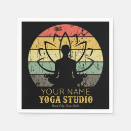 Personalisiert Yoga Studio Fitness Instructor Guru Serviette