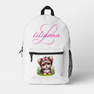 Personalisiert Yorkie Bedruckter Rucksack