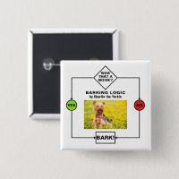 Personalisiert Yorkie Dog Barking Logic Foto Name