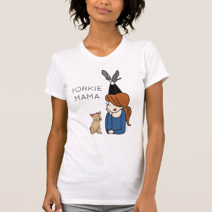 Personalisiert Yorkie Mama T - Shirt