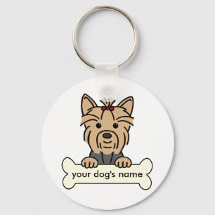 Personalisiert Yorkie Schlüsselanhänger