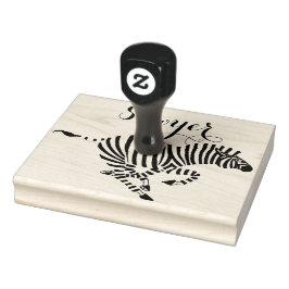 Personalisiert Zebra Gummistempel