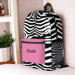 Personalisiert Zebra Muster Bedruckter Rucksack