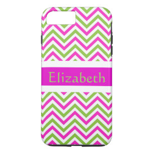 Personalisiert Zigzag Zickzack Muster Rosa und Wei Case-Mate iPhone Hülle