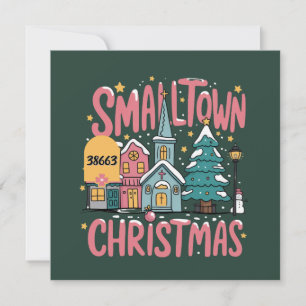Personalisiert Zipcode Kleine Stadt Weihnachten Ro