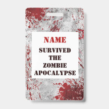 Personalisiert Zombie Apokalypse Blood Lanyard