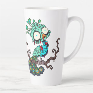 Personalisiert Zombie Peacock Milchtasse