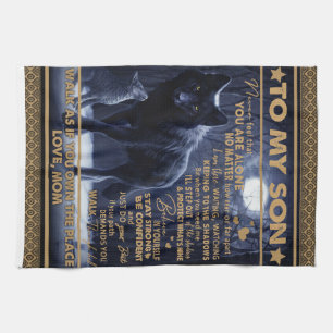 Personalisiert zu meinem Sohn, Sohn zum Geburtstag Geschirrtuch