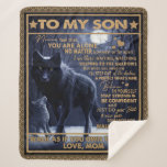 Personalisiert zu meinem Sohn, Son Birthday Gesche Sherpadecke<br><div class="desc">Personalisiert zu meinem Sohn,  Son Birthday Geschenk</div>