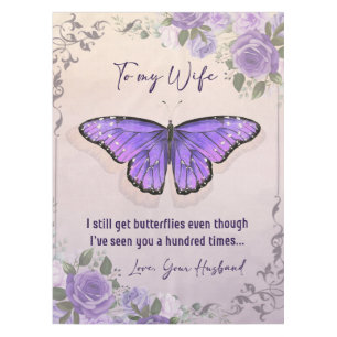 Personalisiert zu meiner Ehefrau Liebe von Ehema Tischdecke