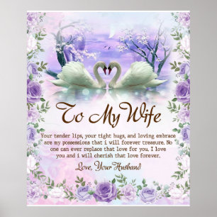 Personalisiert zu meiner Ehefrau Poster