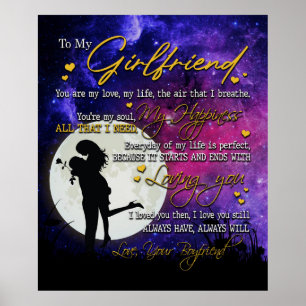 Personalisiert zu meiner Freundin Blanket Poster