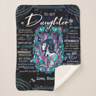 Personalisiert zu meiner Tochter Blanket Sherpadecke