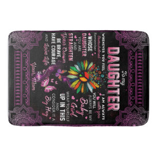 Personalisiert zu meiner Tochter Butterfly Blanket Badematte
