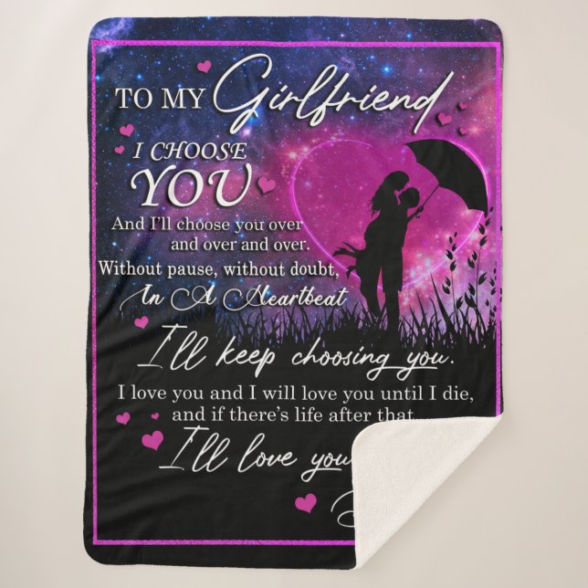 Personalisiert zu meiner wunderbaren Freundin aus  Sherpadecke (Vorderseite)