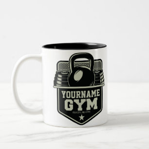 Personalisiert Zuhause GYM Kettlebell Fitness Trai Zweifarbige Tasse