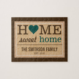 Personalisiert Zuhause Sweet Zuhause-Produktfamili Puzzle