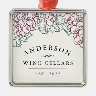 Personalisiert Zuhause Wine Cellar Silbernes Ornament