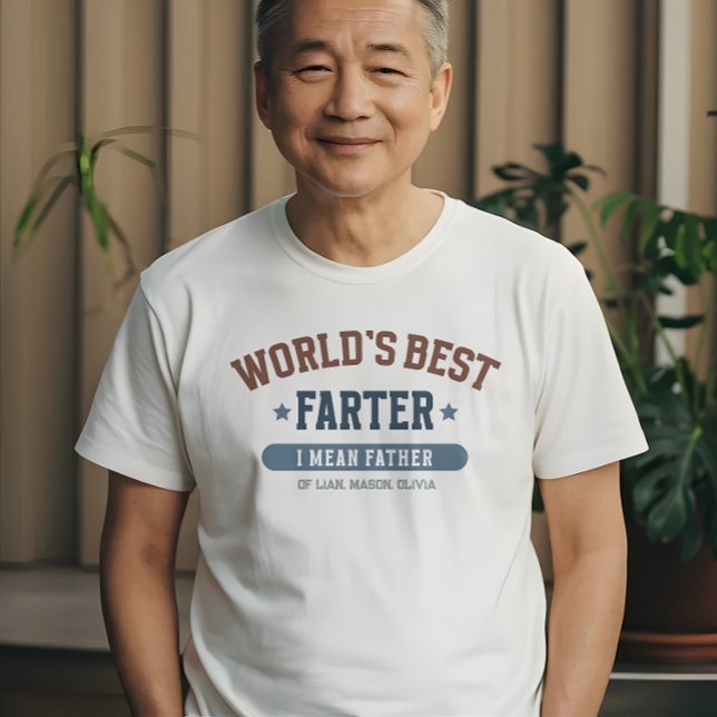 Personalisiert zum besten Vater der Welt T-Shirt ( This funny dad t shirt is the perfect blend of dad humor and heartfelt sentiment.)