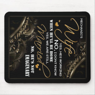 Personalisiert zur Ehefrau meines Mechanikers, Ver Mousepad