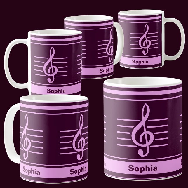 Personalisiert zurück zur Musikschule Kaffeetasse (Von Creator hochgeladen)