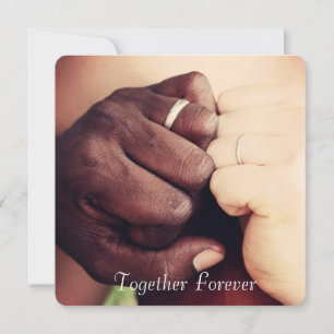 Personalisiert "Zusammen für immer" Eine Fotokarte
