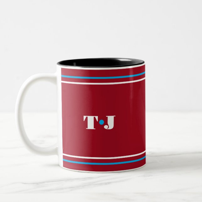 Personalisiert Zweifarbige Tasse (Links)
