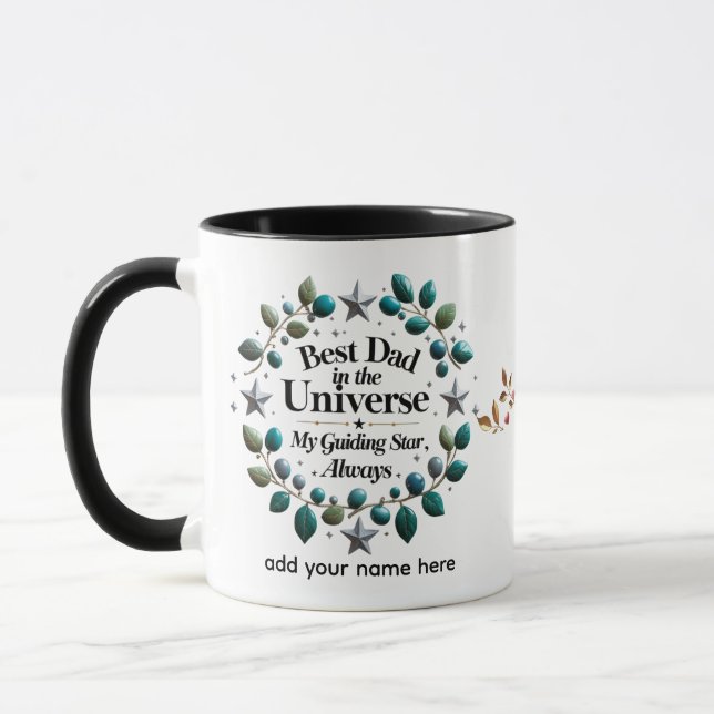 Personalisierte 11 oz Green & Silver Edition Tasse (Links)