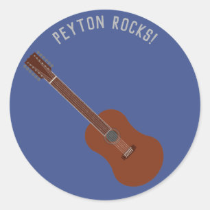 Personalisierte 12-String Acoustic Guitar Stickers