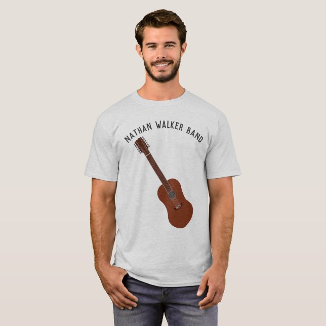 Personalisierte 12-String Gitarre Guitartists oder T-Shirt (Vorne ganz)