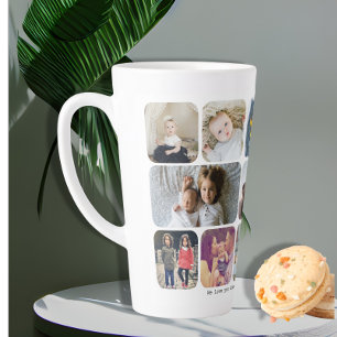 Personalisierte 13 Fotos und Text Milchtasse