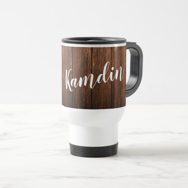 Personalisierte 15 Unzen Kaffee Tasse Stallholz La (VorderseiteRechts)