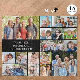 Personalisierte 16-Foto-Collage in individueller F Puzzle
