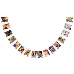 Personalisierte 16-Foto-Feier Wimpelkette