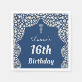 Personalisierte 16. oder altersgerechte Party-Serv Serviette
