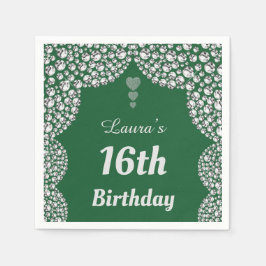 Personalisierte 16. oder altersgerechte Party-Serv Serviette