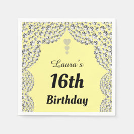 Personalisierte 16. oder altersgerechte Party-Serv Serviette