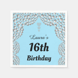Personalisierte 16. oder altersgerechte Party-Serv Serviette