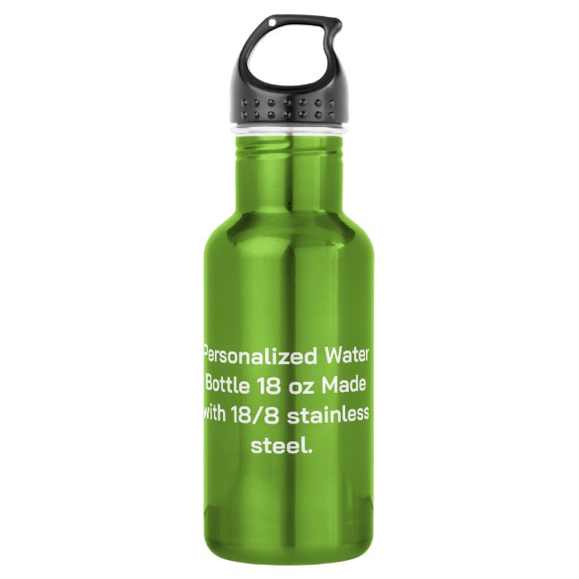 Personalisierte 18 oz edelstahlflasche (Vorderseite)