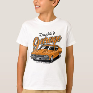 Personalisierte 1968 396 Classic Muscle Car Garage T-Shirt